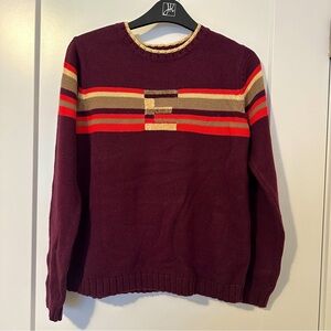 Vintage Esprit Maroon Knit Crewneck Pullover Sweater Size Small Women’s
